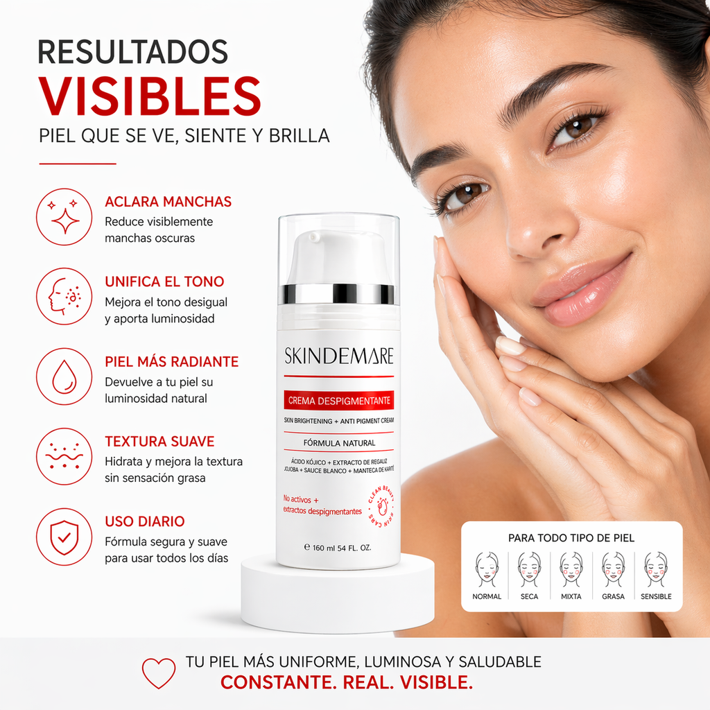 Crema Aclaradora Para Zonas Íntimas | Despigmentante 120ml SkinDemare