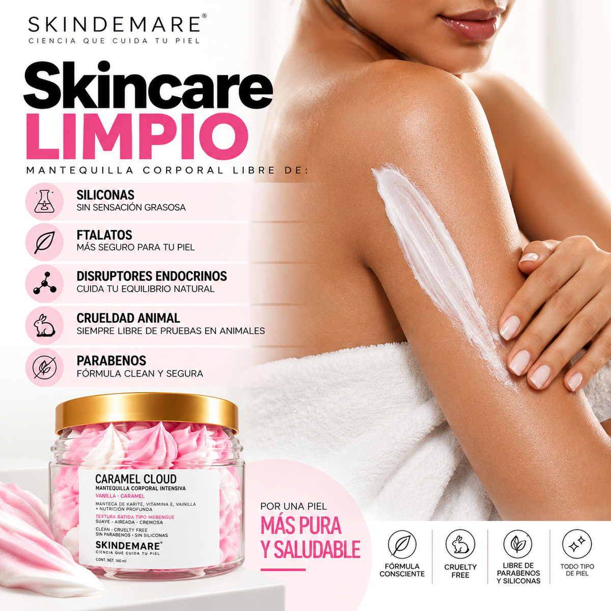Caramel Cloud | Mantequilla Corporal prevención de Estrías Embarazo