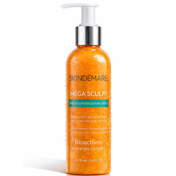 Gel Reductor Skindemare Mega Sculpt 250ml | Efecto Frío Crio-Escultor | Ingredientes Naturales | Tonifica y Reafirma la Piel