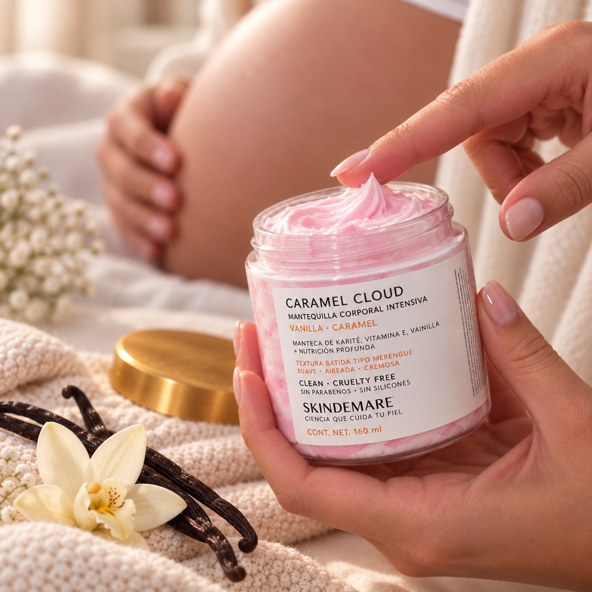 Caramel Cloud | Mantequilla Corporal prevención de Estrías Embarazo