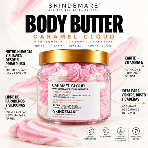 Caramel Cloud | Mantequilla Corporal prevención de Estrías Embarazo